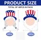48 Pcs 4th of July Patriotic Cutouts,Bulletin Board Sticker Decorations(Beard Braid)